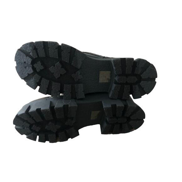 ALDO Grandleap Bootie Buckled Combat Black NEW 8.5 US - Picture 7 of 10